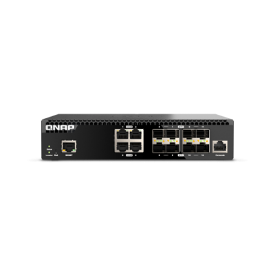 QNAP QSW M3212R 8S4T switch Gestionado 10G Ethernet 100 1000 10000 1U