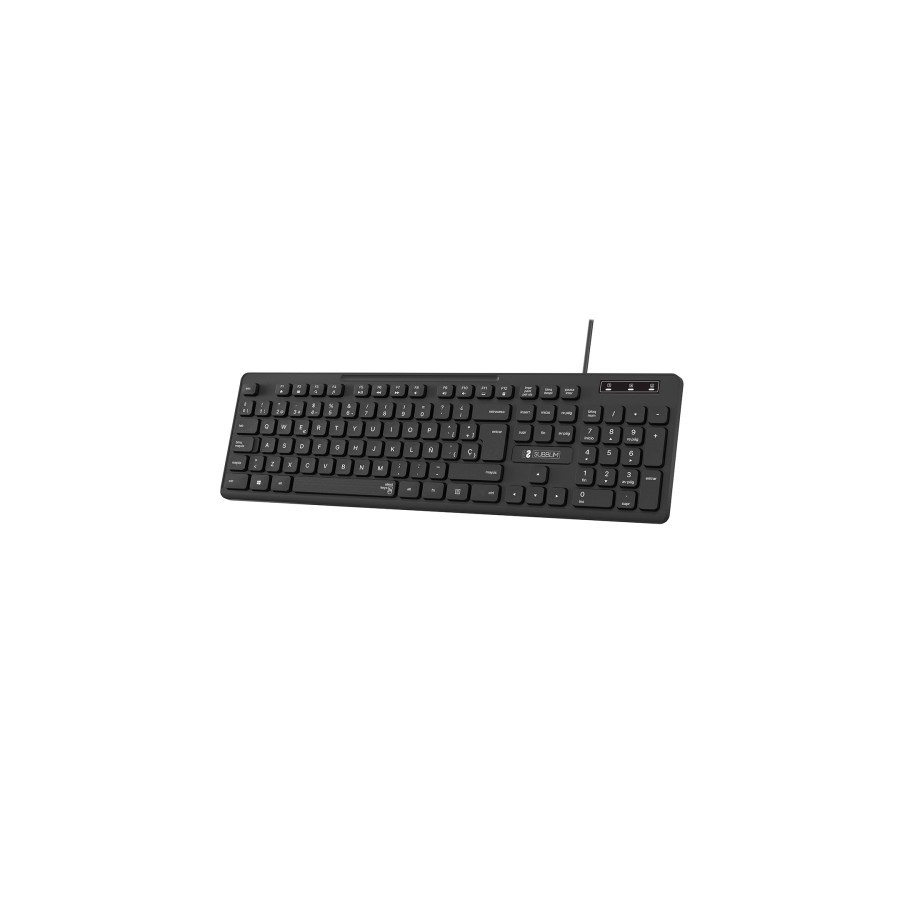 11341-SUBBLIM Teclado Ergonomico Business Slim Silencioso con cable USB 11341-SUBBLIM Teclado Ergonomico Business Slim Silencioso con cable USB