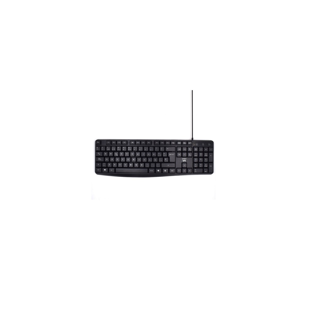 Ewent EW3001 teclado USB QWERTY Espanol Negro