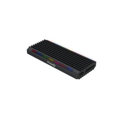 11373-TooQ Shinobi Caja externa para unidad de estado solido (SSD) Negro M.2