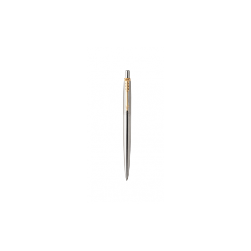 1138-BOLIGRAFO RETRACTIL JOTTER DE ACERO INOXIDABLE CON RIBETE DORADO PUNTO MEDIO TINTA AZUL PARKER 1953182 1138-BOLIGRAFO RETRACTIL JOTTER DE ACERO INOXIDABLE CON RIBETE DORADO PUNTO MEDIO TINTA AZUL PARKER 1953182
