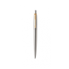 1138-BOLIGRAFO RETRACTIL JOTTER DE ACERO INOXIDABLE CON RIBETE DORADO PUNTO MEDIO TINTA AZUL PARKER 1953182