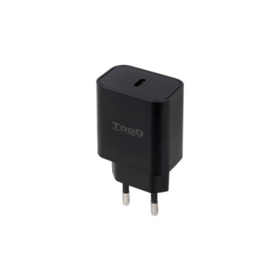 TooQ Cargador de Pared USB C PD20W Negro