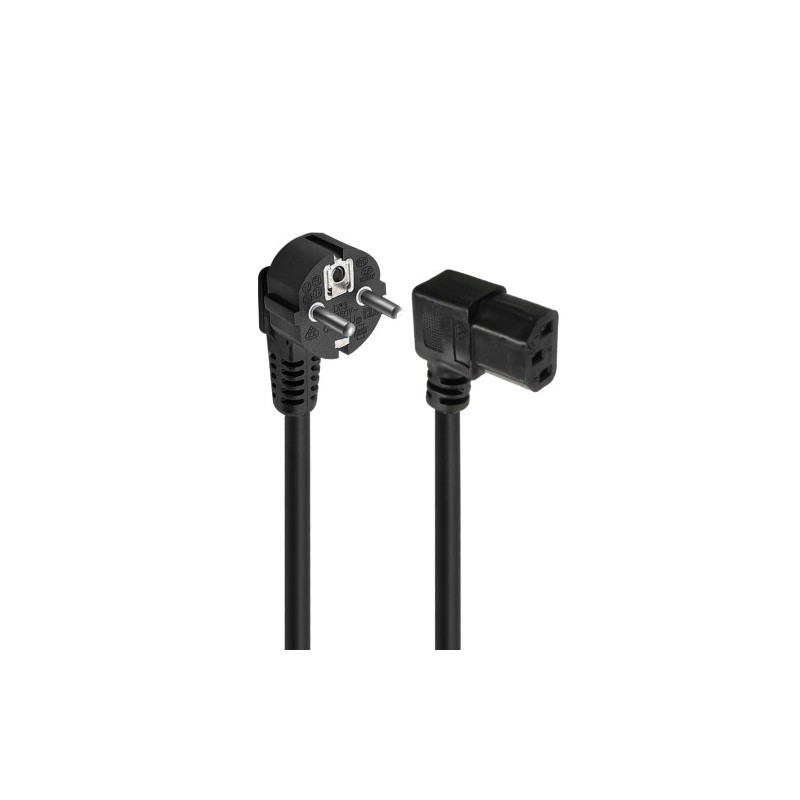 11467-Ewent EC1910 cable de transmision Negro 1,8 m C13 acoplador Enchufe tipo F 11467-Ewent EC1910 cable de transmision Negro 1,8 m C13 acoplador Enchufe tipo F
