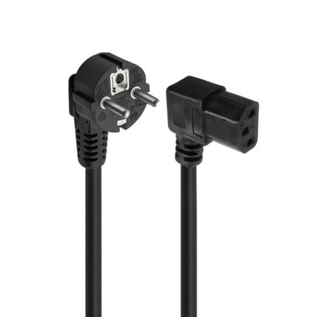 11467-Ewent EC1910 cable de transmision Negro 1,8 m C13 acoplador Enchufe tipo F