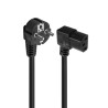 11467-Ewent EC1910 cable de transmision Negro 1,8 m C13 acoplador Enchufe tipo F