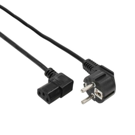 11468-Ewent EC1910 cable de transmision Negro 1,8 m C13 acoplador Enchufe tipo F