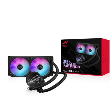 11509-SISTEMA DE REFRIGERACION LIQUIDA ASUS PARA CPU ROG RYUO III 240 ARGB,OLED DE COLOR,AURA SYNC RGB,VENTILADORES DE R