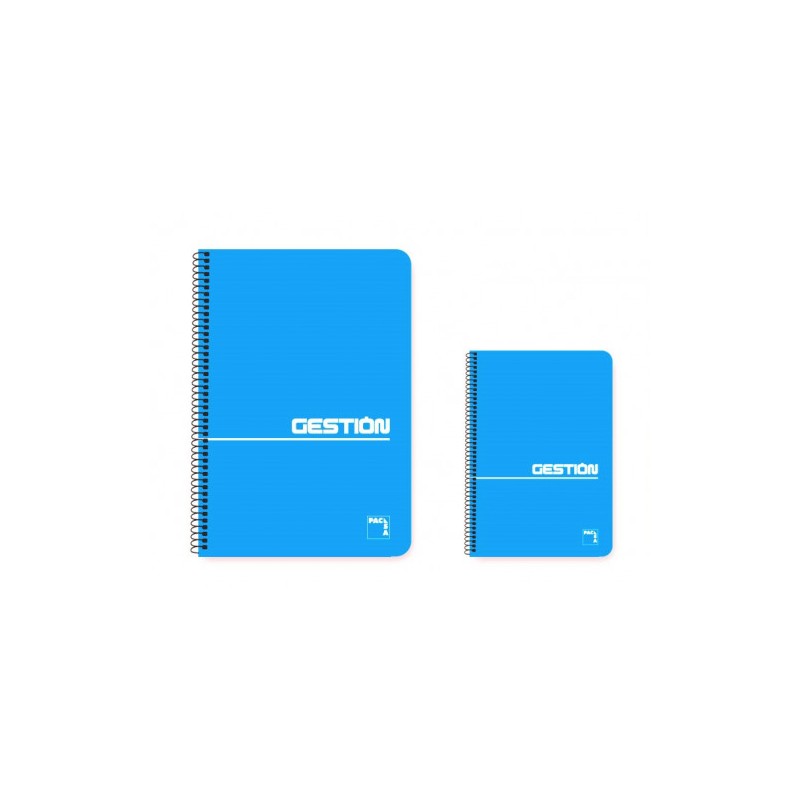 1166-CUADERNO ESPIRAL SERIE GESTION TAPA BLANDA 60 GRS. 4o (155X215MM.) 80 HOJAS LISO PACSA 16382