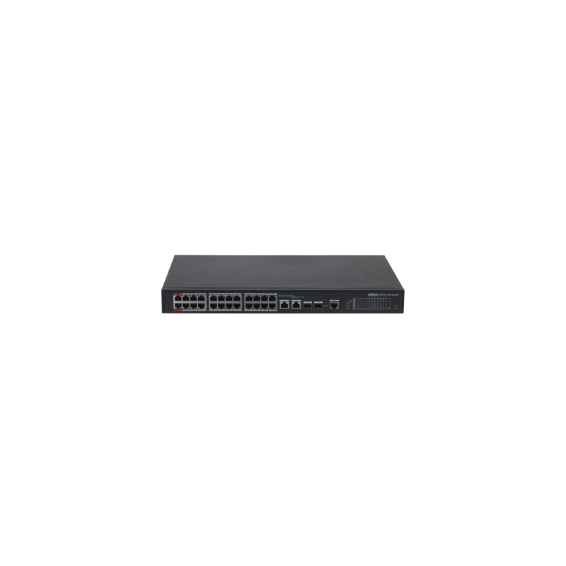 11709-(DH-PFS4226-24ET-360-V3) DAHUA SWITCH L2 HI-POE 2.0 GESTIONABLE 24 PUERTOS 10/100 + 2 UPLINK COMBO GIGABIT/SFP