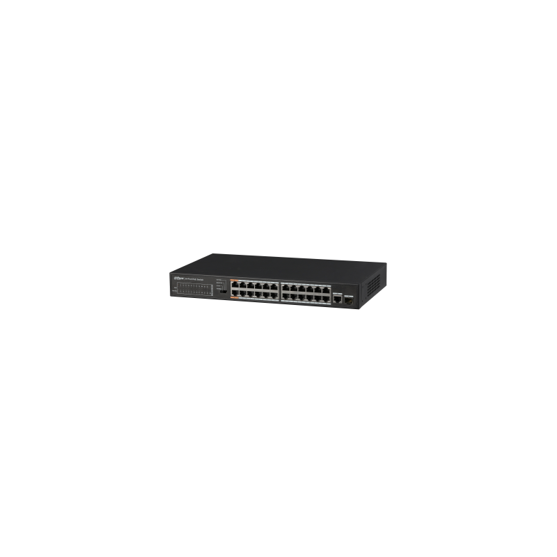 11714-(DH-PFS3125-24ET-190) DAHUA SWITCH POE 24 PUERTOS + 1 GIGABIT COMBO RJ45/SFP