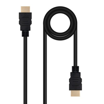 Nanocable Cable HDMI V20 4K60Hz 18Gbps A M A M 1 m Negro