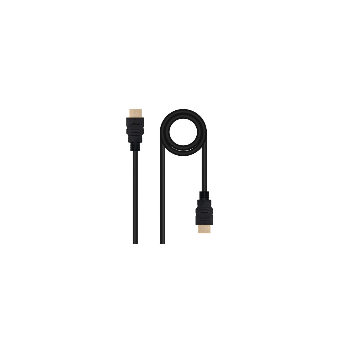 Nanocable Cable HDMI V20 4K60Hz 18Gbps A M A M 1 m Negro