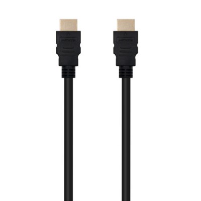 Nanocable Cable HDMI V20 4K60Hz 18Gbps A M A M 1 m Negro