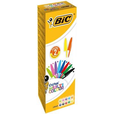 CAJA 20 UNIDADES BOLIGRAFOS MULTICOLOR 16 MM BIC 926381