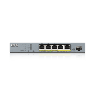 Zyxel GS1350 6HP EU0101F switch Gestionado L2 Gigabit Ethernet 10 100 1000 Energia sobre Ethernet PoE Gris