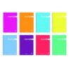 1185-CUADERNO SERIE PLASTIPAC 90 GRS. TAPA POLIPROPILENO 4o (155X215MM.) 80 HOJAS HORIZONTAL 8 CON MARGEN SURTIDO PACSA