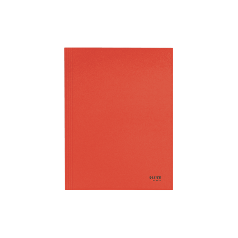 11940-CARPETA CARTON 3 SOLAPAS A4 RECYCLE 100% ROJO LEITZ 39060025