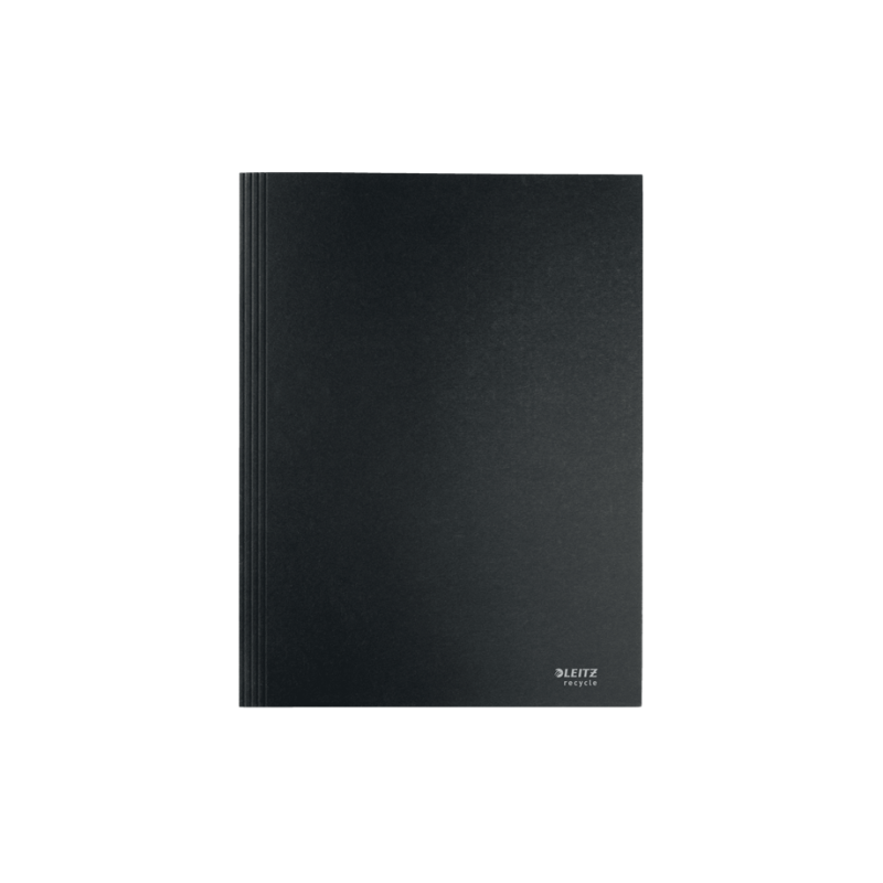 11946-CARPETA CARTON 3 SOLAPAS A4 RECYCLE 100% NEGRO LEITZ 39060095