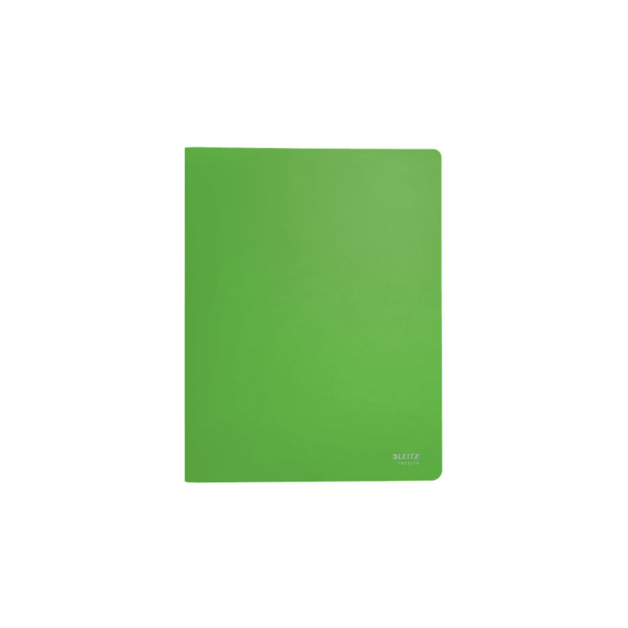 12018-CARPETA POLIPROPILENO CON 40 FUNDAS A4 RECYCLE VERDE LEITZ 46770055
