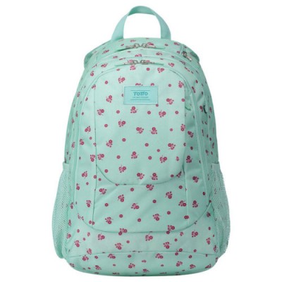 MOCHILA PARA ESO Y BACHILLERATO FLORES VERDES TOTTO MA04SUP002 1910G 0DI