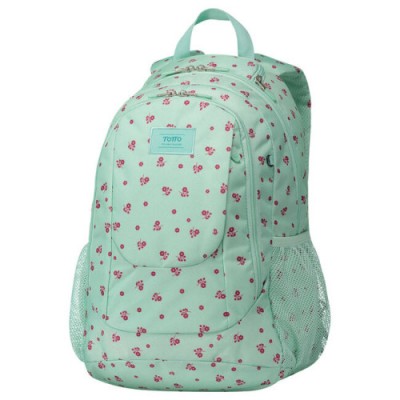 MOCHILA PARA ESO Y BACHILLERATO FLORES VERDES TOTTO MA04SUP002 1910G 0DI