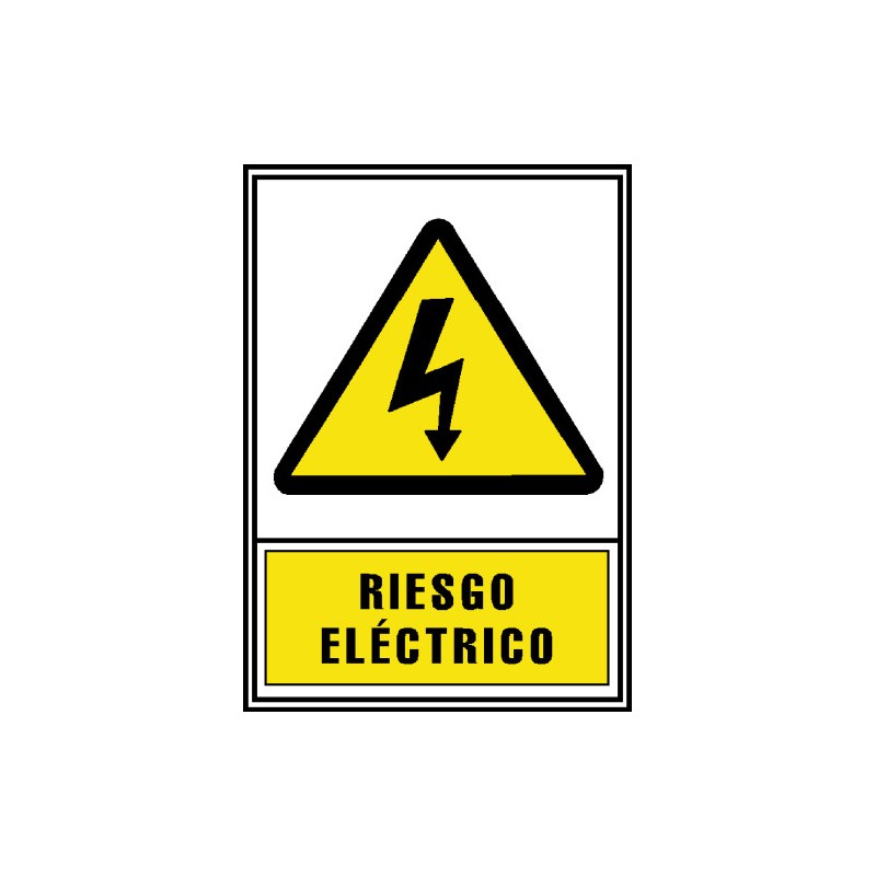 12073-SENAL HOMOLOGADA AVISO RIESGO ELECTRICO 210x297MM PVC AMARILLO ARCHIVO2000 6172-03 AM