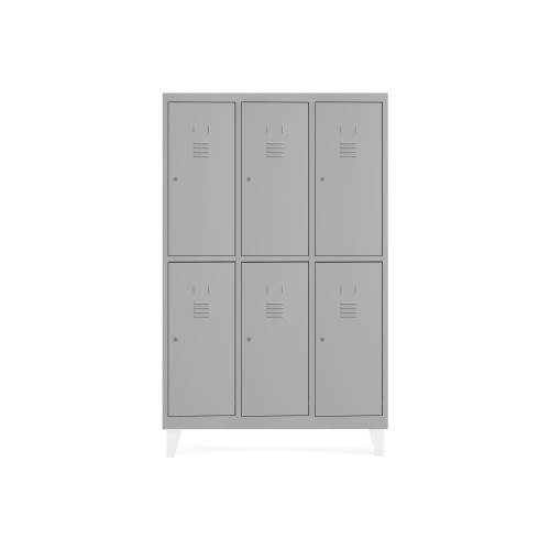 12101-TAQUILLA 300 3 MODULOS 2 PUERTAS 180x900x50CM RAL7035 ROCADA T303M2P7035-7035