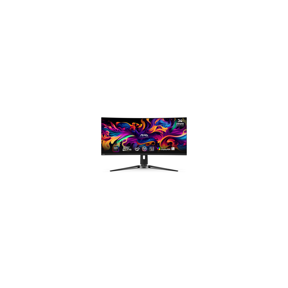 MSI MAG 341CQP QD OLED pantalla para PC 864 cm 34 3440 x 1440 Pixeles UltraWide Quad HD QDOLED Negro