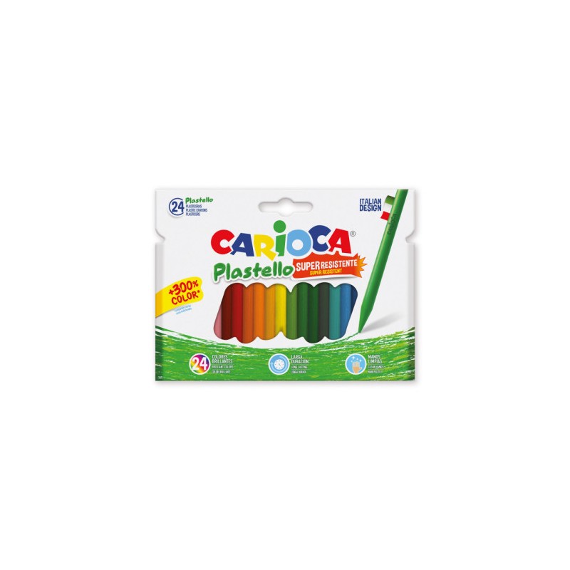 12168-CAJA 24 PLASTICERAS COLORES SURTIDOS CARIOCA 42880 12168-CAJA 24 PLASTICERAS COLORES SURTIDOS CARIOCA 42880
