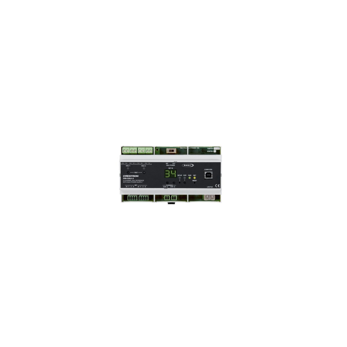 CRESTRON DIN RAIL 2 CHANNEL DALI INTERFACE DIN DALI 2 6503777