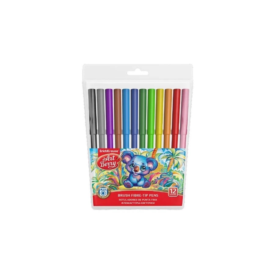 12286-ESTUCHE 12 ROTULADORES SUPER LAVABLES COLORES SURTIDOS ARTBERRY 56084