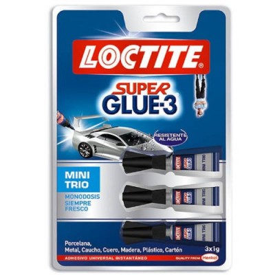 ADHESIVO INSTANTANEO SUPER GLUE 3X1GR MONODOSIS LOCTITE 2640065