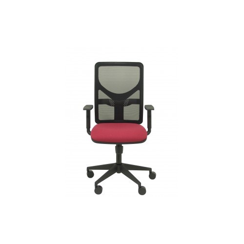 12376-SILLA MOTILLA MALLA NEGRA ASIENTO BALI GRANATE BRAZO REGULABLE PIQUERAS Y CRESPO 21SM840B933B10CRN65