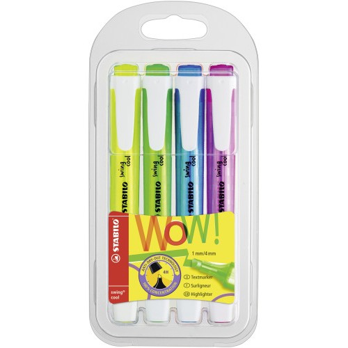 12409-ESTUCHE 4 UDS STABILO SWING COOL-STABILO 275/4