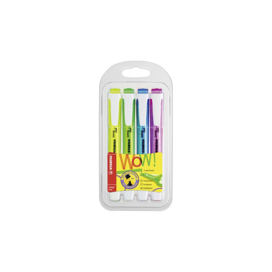 12409-ESTUCHE 4 UDS STABILO SWING COOL-STABILO 275/4