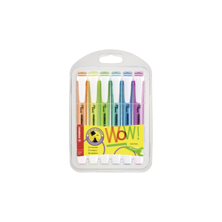 12411-ESTUCHE 6 UDS STABILO SWING COOL-STABILO 275/6-3 12411-ESTUCHE 6 UDS STABILO SWING COOL-STABILO 275/6-3