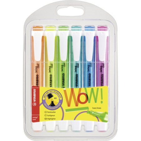12411-ESTUCHE 6 UDS STABILO SWING COOL-STABILO 275/6-3