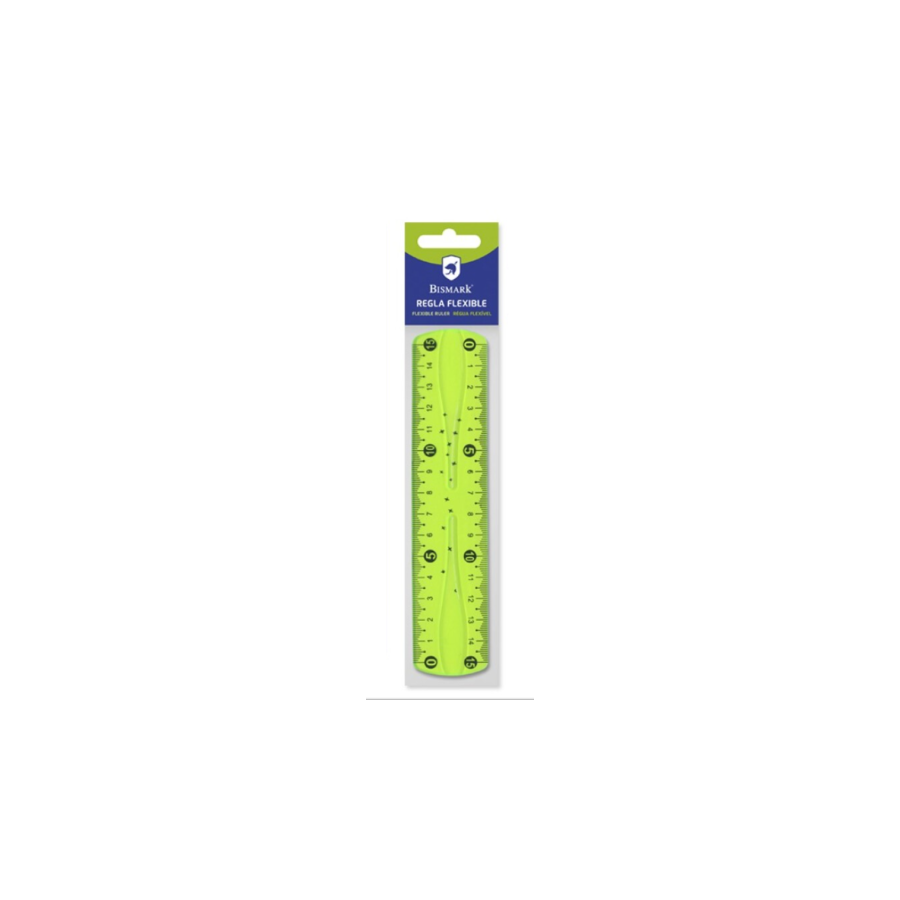 12429-REGLA PVC FLEXIBLE 15 CM BISMARK 324737
