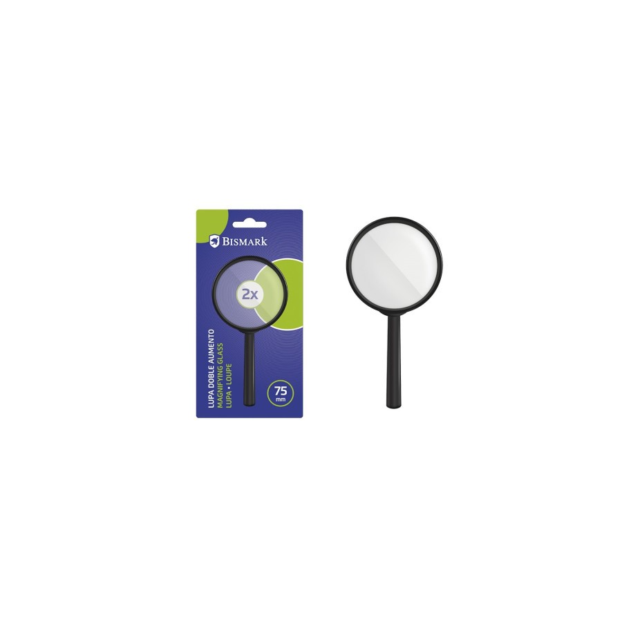 12444-LUPA DOBLE AUMENTO DIAMETRO 75 MM BISMARK 330647