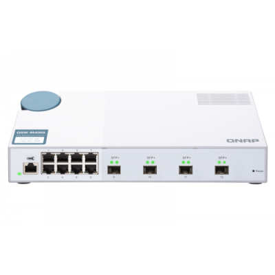 QNAP QSW M408S switch Gestionado L2 Gigabit Ethernet 10 100 1000 Blanco