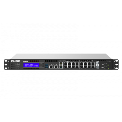 QNAP QGD 1602P C3758 16G switch Gestionado Energia sobre Ethernet PoE Negro