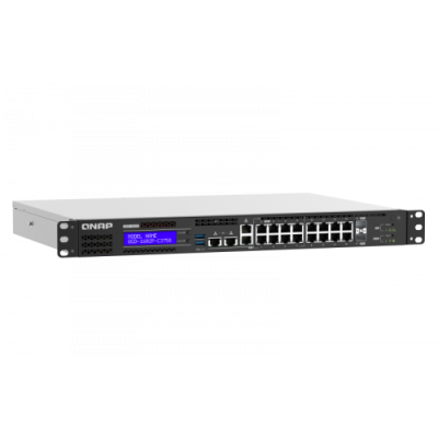 QNAP QGD 1602P Gestionado Gigabit Ethernet 10 100 1000 Energia sobre Ethernet PoE Negro