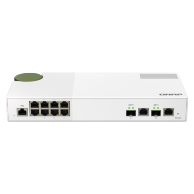 QNAP QSW M2108R 2C switch Gestionado L2 Gigabit Ethernet 10 100 1000 Energia sobre Ethernet PoE Blanco