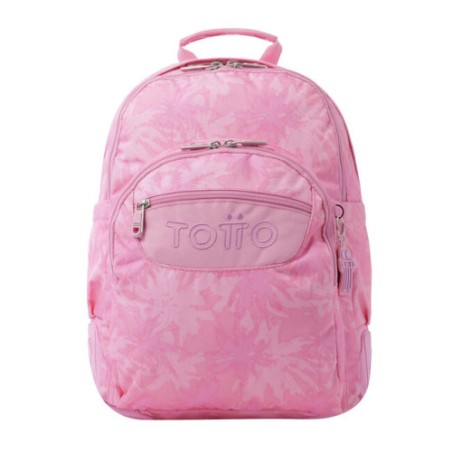 12466-MOCHILA ESCOLAR PALMERAS ROSAS - CRAYOLES TOTTO MA04ECO029-2210N-8IE