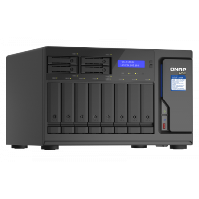 QNAP TVS h1288X NAS Torre Ethernet Negro