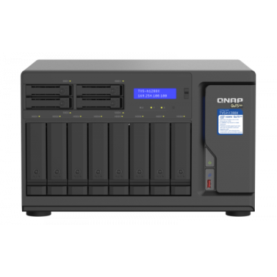 QNAP TVS h1288X NAS Torre Ethernet Negro