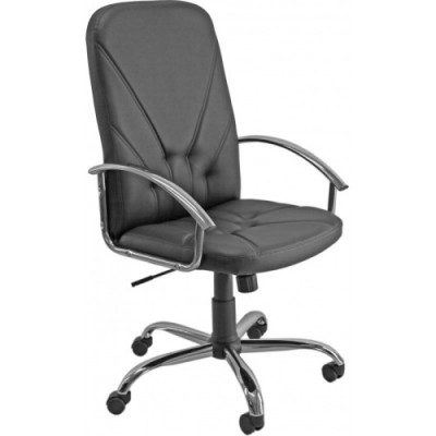 SILLoN DIRECCIoN SAONA CUERO NEGRO BASE CROMADA UNISIT DNPC KN