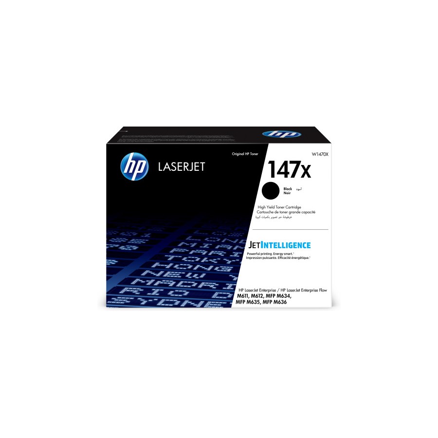 12547-HP LaserJet Cartucho de toner Original 147X negro de alta capacidad 12547-HP LaserJet Cartucho de toner Original 147X negro de alta capacidad