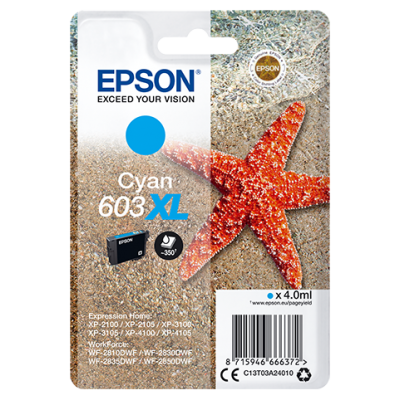 Epson Singlepack Cyan 603XL Ink